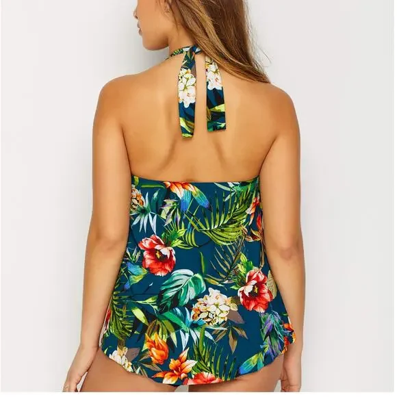 Magicsuit SERENITY SOPHIE Halter Underwire Tankini Swim Top & Bottom | Sz 12 - Picture 4 of 10